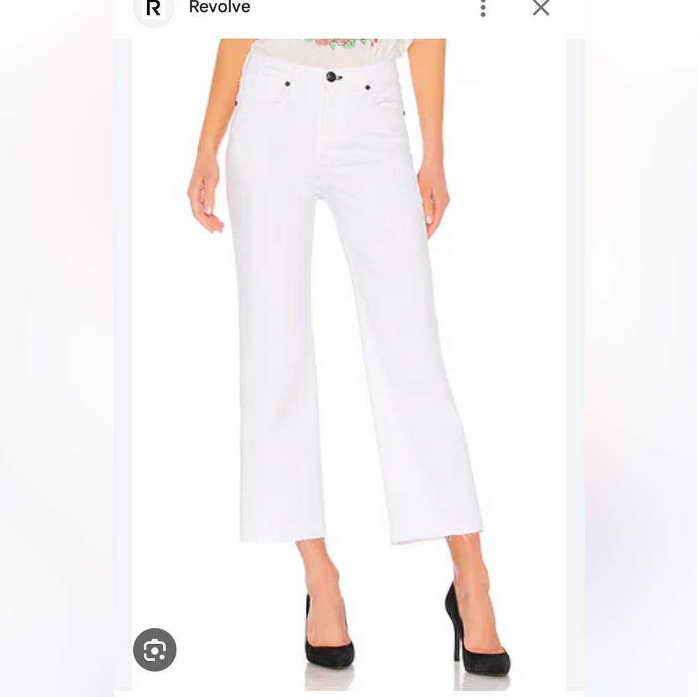 Rag & Bone Justine Wide Leg Ankle Crop Jeans